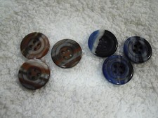 Knöpfe 18mm blau (4 Stück)