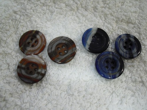 Knöpfe 18mm blau - , (4