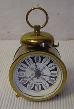 GlockenWecker  Messing funktionsfähig, Aufziehknebel für Läutwerk fehlt, rar