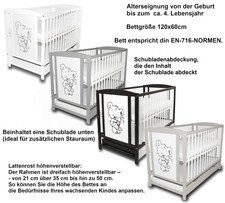 Babybett Gitterbett Kinderbett