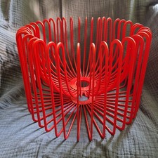 IKEA Tradig Ehlen Obstschale Drahtkorb rot, Vintage 