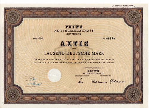 Phywe göttingen aktie - ag, göttingen,