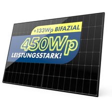 Solarmodul 450W Bifazial Glas-Glas PV-Module, modernstes n-Type Panel