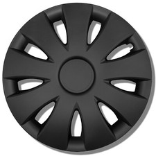 Hochwertige Radkappen 16 Zoll schwarz matt 4 Stück Radzierblenden EU Produktion