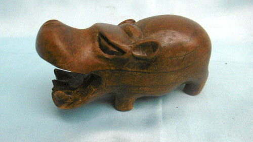 Schnitzerei nilpferd holz - schnitzerei,