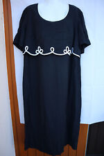 Schwarzes Damenkleid, Größe 50, Marke Scarlett M - nahezu neuwertig - PL011