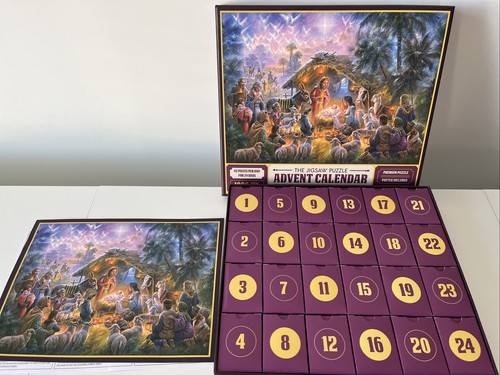 Adventskalender puzzle krippe - adventskalender,