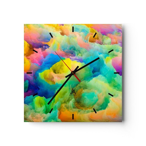 Modern wanduhr 30x30cm - modern, quadrat