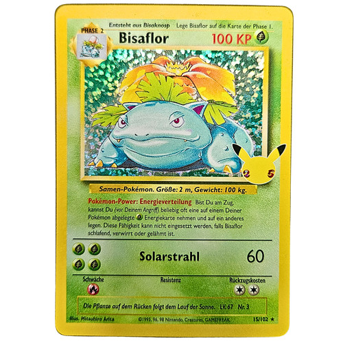 Pokemon bisaflor 102 holo - 15/102,