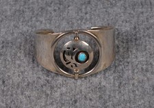 Silber-Armreif-Navajo, 925er Silber (Sterling) mit Türkise/Schmucksteine