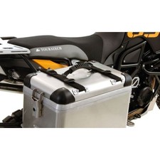 Motorcycle aluminium pannier - aluminium,