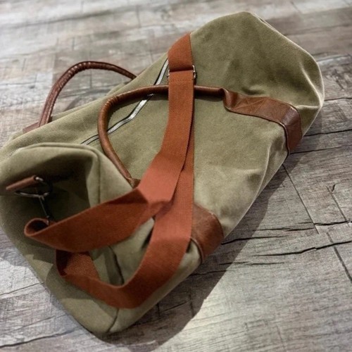 Vintage canvas weekender - canvas,