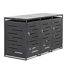 Metall mülltonnenbox - metall,