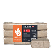2×10 kg 20 kg Ruf Hartholz Holzbriketts – Kamin | Ofen Heiz Buche Eiche