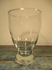 schlichte Vase pokalförmig 16cm Glas klar Blumenvase Deko Glas Orchideentopf