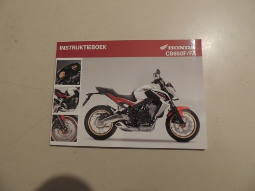 Instruktieboek honda 650 f - honda,