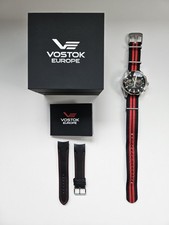 Vostok Europe Rocket N1 Chronograph Quarz 225A618 Nato/Lederband 46 mm NEUWERTIG