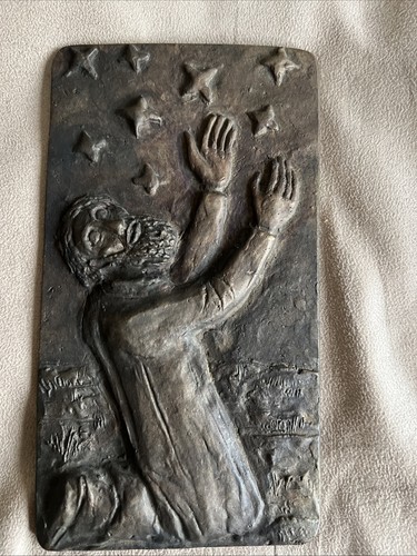 Bronze relief beter - „beter, unter