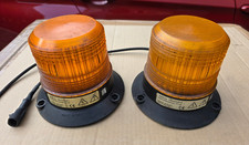 2 x LED Kennleuchte Orange Magnet Blitzleuchte "Delta Design UK" Movia Hänsch 