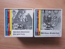 2x DDR Rollfilm: Bärchens Abenteuer Dia DEFA Color Bildband 129, 165
