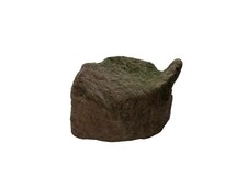 Sandstein Naturstein Findling mit „Nase“ 8,5cm Moos Naturprodukt Deko Braun Grün