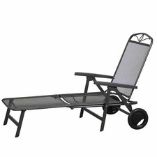 Elda Plus Rollliege Gestell Stahl eisengrau, Fläche Streckmetall eisengrau