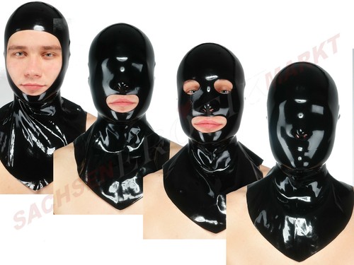 Latex maske haube fetisso - latex,