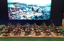 Bemalte Figuren Waterloo 1:72 ESCI  235 24 Reiter 1 Regiment Kürassiere 1815 Nr4