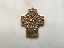 Bronze Kreuz gemarkt 9 x 7 cm