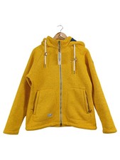 Dry Fashion Damen Fleecejacke Gelb Gr. 40 Outdoor Kapuzenjacke