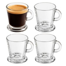 4er Set Espresso Gläser ca. 80ml Espressotassen Tassen Kaffee Glas Espressoglas