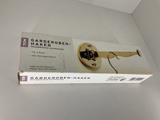 TCM Garderoben Haken vermessingt goldfarben Neu