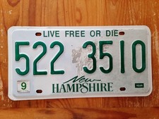 1 X Original USA Nummernschild