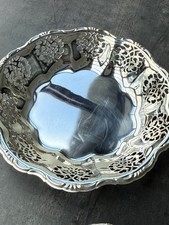 Silberfarbige Schale Deko gut