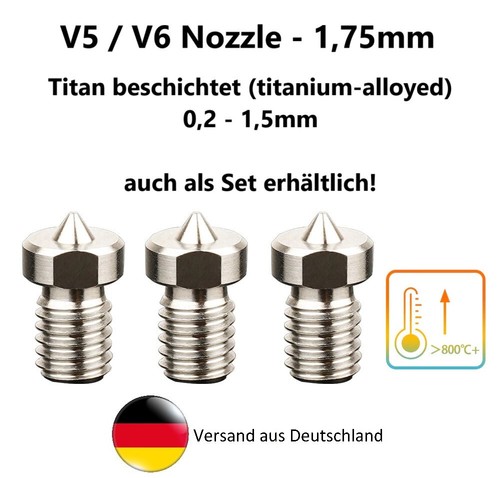 E3d nozzle düse 2 1 - v6, 0,2-1,5