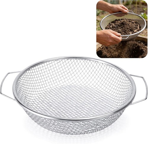30cm gartensieb edelstahl - 30cm, gartensieb-edelstahl