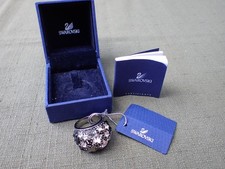 Swarovski Ring "FIZZ" Sterne silbern-schwarz Gr. 58 OVP mit Zertifikat