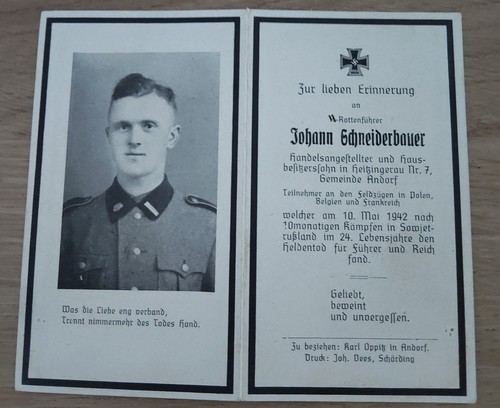 Sterbebild death card wk2 - sterbebild,
