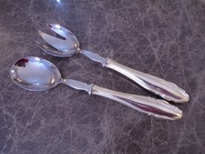 WMF Modell 2200 Vorleger Salatbesteck Hohlheft 2 Teile in Silber 90er TOP !