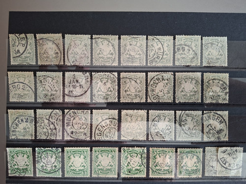 Posten lot gestempelt - posten,, 65