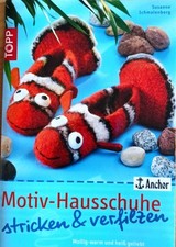 Motiv-Hausschuhe stricken & verfilzen