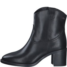 Tamaris Schlupfstiefelette mit glatter Sohle Black Leather Da.-Stiefel -