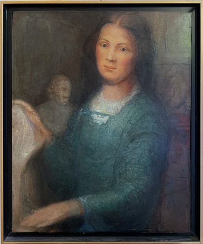 Bildhauerin ihrem atelier - "bildhauerin,