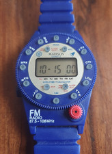 Uhr Armbanduhr - Sammeluhr Madison FM Radio-Uhr + Weltzeit + Taschenrechner