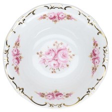 Dessertschale Weimar Porzellan Katharina Rosa Rose mit Golddekor