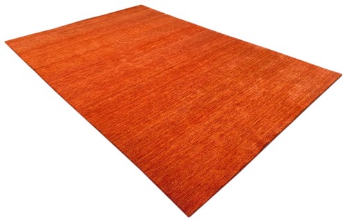 Terrakotta teppich 100 wolle - terrakotta,