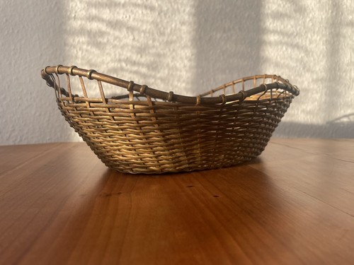 Vintage messing korb handmade - messing,