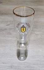 Bierglas Stiefel Dortmunder Union-Bier ca.0,4 L mit Goldrand 