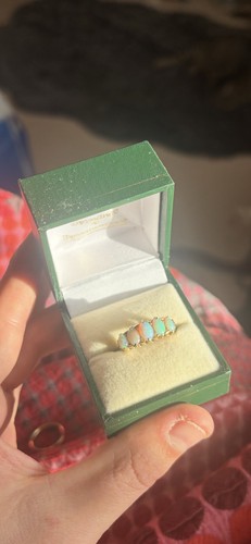 Antiker 18kt gold opal ring - gold,