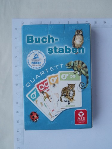 Buchstaben quartett ass - buchstaben,